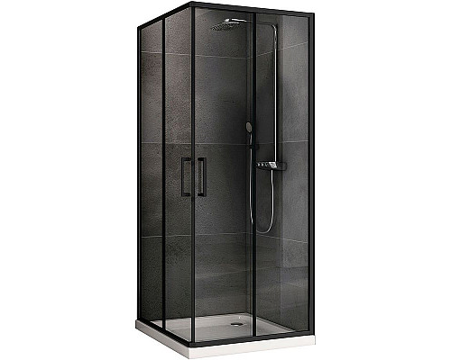 Santeh-Crystal.ru: Душевой уголок Abber Schwarzer Diamant 90x90 AG02090B5 профиль Черный стекло прозрачное Купить Душевой уголок Abber Schwarzer Diamant 90x90 AG02090B5 профиль Черный стекло прозрачное в магазине сантехники Santeh-Crystal.ru
