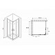Купить Душевой уголок Abber Schwarzer Diamant 90x90 AG02090B5 профиль Черный стекло прозрачное в магазине сантехники Santeh-Crystal.ru