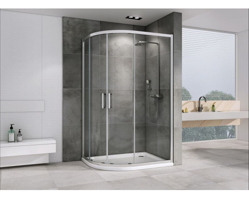 Купить Душевой уголок Abber Schwarzer Diamant 120x90 AG01129 профиль Хром стекло прозрачное в магазине сантехники Santeh-Crystal.ru