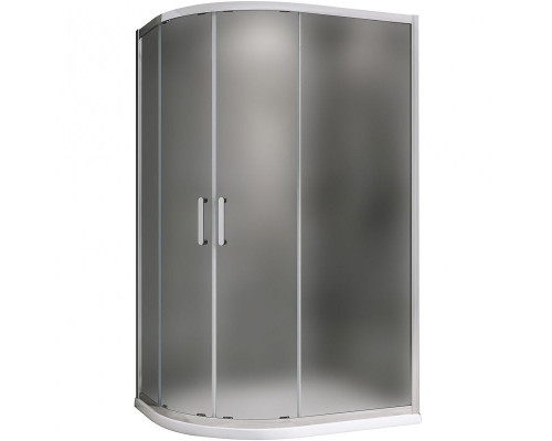 Приобрести Душевой уголок Abber Schwarzer Diamant 120x90 AG01129M профиль Хром стекло матовое в магазине сантехники Santeh-Crystal.ru