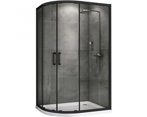 Приобрести Душевой уголок Abber Schwarzer Diamant 120x90 AG01129B профиль Черный стекло прозрачное в магазине сантехники Santeh-Crystal.ru