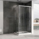 Приобрести Душевой уголок Abber Schwarzer Diamant 120x80 AG02128H профиль Хром стекло прозрачное в магазине сантехники Santeh-Crystal.ru