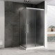 Приобрести Душевой уголок Abber Schwarzer Diamant 120x80 AG02128MH профиль Хром стекло матовое в магазине сантехники Santeh-Crystal.ru