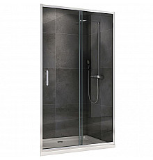Душевая дверь Abber Schwarzer Diamant 110 AG301105 профиль Хром стекло прозрачное