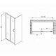 Приобрести Душевая дверь Abber Schwarzer Diamant 120 AG301205 профиль Хром стекло прозрачное в магазине сантехники Santeh-Crystal.ru