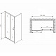 Купить Душевая дверь Abber Schwarzer Diamant 140 AG301405 профиль Хром стекло прозрачное в магазине сантехники Santeh-Crystal.ru