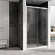 Заказать Душевая дверь Abber Schwarzer Diamant 120 AG30120MH профиль Хром стекло матовое в магазине сантехники Santeh-Crystal.ru