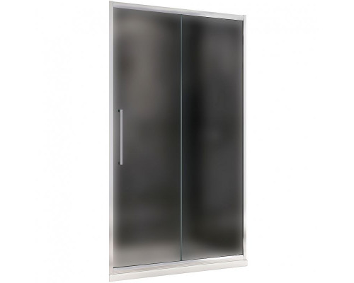 Приобрести Душевая дверь Abber Schwarzer Diamant 130 AG30130MH профиль Хром стекло матовое в магазине сантехники Santeh-Crystal.ru