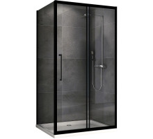 Душевой уголок Abber Schwarzer Diamant 130x75 AG30130BH-S75B профиль Черный стекло прозрачное