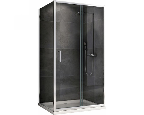 Купить Душевой уголок Abber Schwarzer Diamant 150x90 AG301505-S905 профиль Хром стекло прозрачное в магазине сантехники Santeh-Crystal.ru