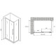Приобрести Душевой уголок Abber Schwarzer Diamant 120x85 AG30120H-S85 профиль Хром стекло прозрачное в магазине сантехники Santeh-Crystal.ru
