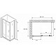 Заказать Душевой уголок Abber Schwarzer Diamant 100x100 AG301005-S1005 профиль Хром стекло прозрачное в магазине сантехники Santeh-Crystal.ru