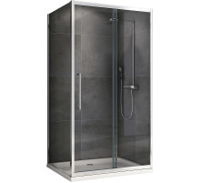 Душевой уголок Abber Schwarzer Diamant 150x85 AG30150H-S85 профиль Хром стекло прозрачное