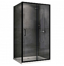 Душевой уголок Abber Schwarzer Diamant 100x100 AG30100B5-S100B5 профиль Черный стекло прозрачное