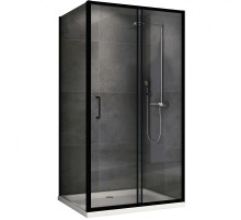 Душевой уголок Abber Schwarzer Diamant 120x70 AG30120B5-S70B5 профиль Черный стекло прозрачное