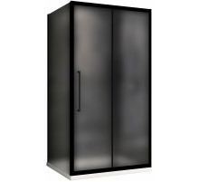 Душевой уголок Abber Schwarzer Diamant 110x80 AG30110BMH-S80BM профиль Черный стекло матовое