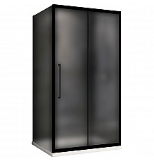 Душевой уголок Abber Schwarzer Diamant 130x80 AG30130BMH-S80BM профиль Черный стекло матовое