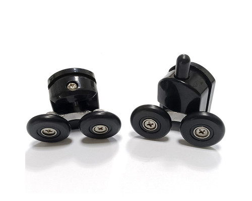 Душевой уголок Abber Schwarzer Diamant 160x80 AG30160BMH-S80BM профиль Черный стекло матовое