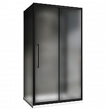 Душевой уголок Abber Schwarzer Diamant 170x80 AG30170BMH-S80BM-S80BM профиль Черный стекло матовое