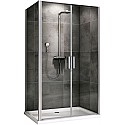 Душевой уголок Abber Sonnenstrand 100x80 AG04100C-S80 профиль Хром стекло прозрачное