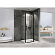 Купить Душевой уголок Abber Sonnenstrand 120x90 AG04120BS-S90B профиль Черный стекло прозрачное в магазине сантехники Santeh-Crystal.ru