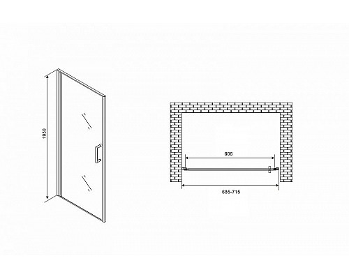 Santeh-Crystal.ru: Душевая дверь Abber Sonnenstrand 70 AG04070 профиль Хром стекло прозрачное Купить Душевая дверь Abber Sonnenstrand 70 AG04070 профиль Хром стекло прозрачное в магазине сантехники Santeh-Crystal.ru