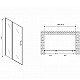 Заказать Душевая дверь Abber Sonnenstrand 120 AG04120MS профиль Хром стекло матовое в магазине сантехники Santeh-Crystal.ru