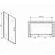 Заказать Душевая дверь Abber Sonnenstrand 140 AG04140S профиль Хром стекло прозрачное в магазине сантехники Santeh-Crystal.ru