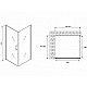 Заказать Душевой уголок Abber Sonnenstrand 90x85 AG04090B-S85B профиль Черный стекло прозрачное в магазине сантехники Santeh-Crystal.ru