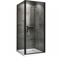 Душевой уголок Abber Sonnenstrand 100x75 AG04100B-S75B профиль Черный стекло прозрачное