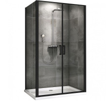 Душевой уголок Abber Sonnenstrand 100x85 AG04100BC-S85B профиль Черный стекло прозрачное