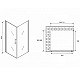 Купить Душевой уголок Abber Sonnenstrand 70х85 AG04070M-S85M профиль Хром стекло матовое в магазине сантехники Santeh-Crystal.ru