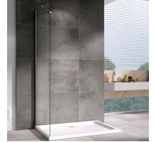 Душевая стенка Abber Zart 90x195 S91 профиль Хром стекло прозрачное