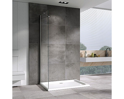 Santeh-Crystal.ru: Душевая стенка Abber Zart 90x195 S91 профиль Хром стекло прозрачное Приобрести Душевая стенка Abber Zart 90x195 S91 профиль Хром стекло прозрачное в магазине сантехники Santeh-Crystal.ru