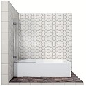 Шторка на ванну Ambassador Bath Screens 70х140 16041101 профиль Хром стекло CrystalPure