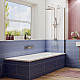 Купить Шторка на ванну Ambassador Bath Screens 70х140 16041102 профиль Хром стекло CrystalPure в магазине сантехники Santeh-Crystal.ru