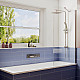 Купить Шторка на ванну Ambassador Bath Screens 80х140 16041103 профиль Хром стекло CrystalPure в магазине сантехники Santeh-Crystal.ru
