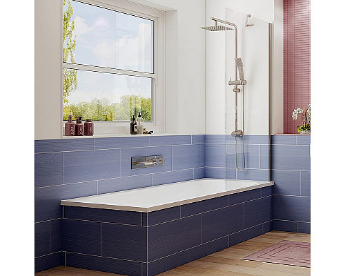 Santeh-Crystal.ru: Шторка на ванну Ambassador Bath Screens 80х140 16041103 профиль Хром стекло CrystalPure Купить Шторка на ванну Ambassador Bath Screens 80х140 16041103 профиль Хром стекло CrystalPure в магазине сантехники Santeh-Crystal.ru