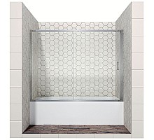 Шторка на ванну Ambassador Bath Screens 150х140 16041104 профиль Хром стекло CrystalPure