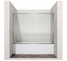 Шторка на ванну Ambassador Bath Screens 150х140 16041104 профиль Хром стекло CrystalPure