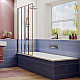 Приобрести Шторка на ванну Ambassador Bath Screens 100х140 16041111L профиль Хром стекло CrystalPure в магазине сантехники Santeh-Crystal.ru