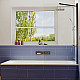 Купить Шторка на ванну Ambassador Bath Screens 70х140 16041206 профиль Черный стекло прозрачное в магазине сантехники Santeh-Crystal.ru