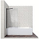 Купить Шторка на ванну Ambassador Bath Screens 80х140 16041207 профиль Черный стекло прозрачное в магазине сантехники Santeh-Crystal.ru