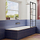 Купить Шторка на ванну Ambassador Bath Screens 80х140 16041209 профиль Черный стекло прозрачное в магазине сантехники Santeh-Crystal.ru