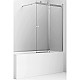 Заказать Шторка на ванну Ambassador Bath Screens 110х140 16041115 профиль Хром стекло прозрачное в магазине сантехники Santeh-Crystal.ru