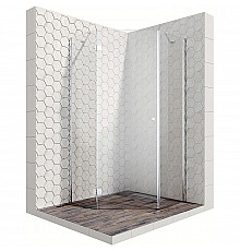 Душевой уголок Ambassador Diamond 90х90 12011111L профиль Хром стекло прозрачное