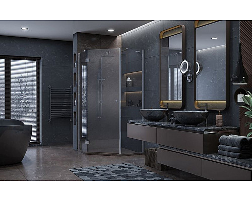 Santeh-Crystal.ru: Душевой уголок Ambassador Diamond 100х100 12011112L профиль Хром стекло прозрачное Купить Душевой уголок Ambassador Diamond 100х100 12011112L профиль Хром стекло прозрачное в магазине сантехники Santeh-Crystal.ru
