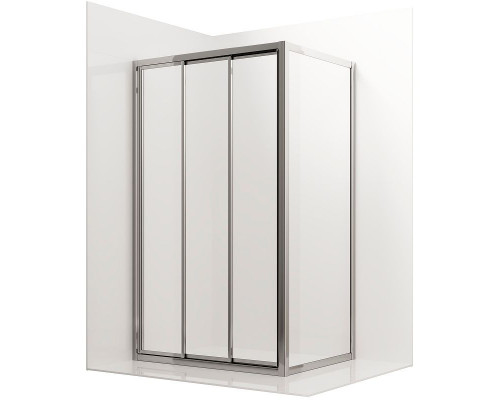 Купить Душевой уголок Ambassador Forsa 100х80 17021101NX-80NX профиль Хром стекло прозрачное в магазине сантехники Santeh-Crystal.ru