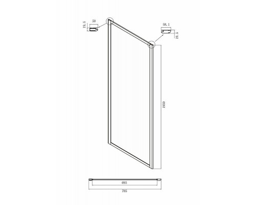Купить Душевой уголок Ambassador Forsa 100х80 17021101NX-80NX профиль Хром стекло прозрачное в магазине сантехники Santeh-Crystal.ru