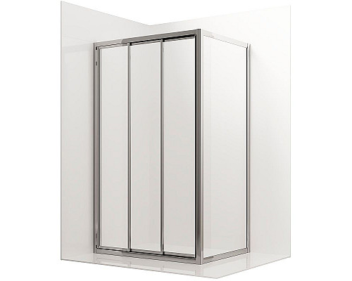 Купить Душевой уголок Ambassador Forsa 110х80 17021102NX-80NX профиль Хром стекло прозрачное в магазине сантехники Santeh-Crystal.ru